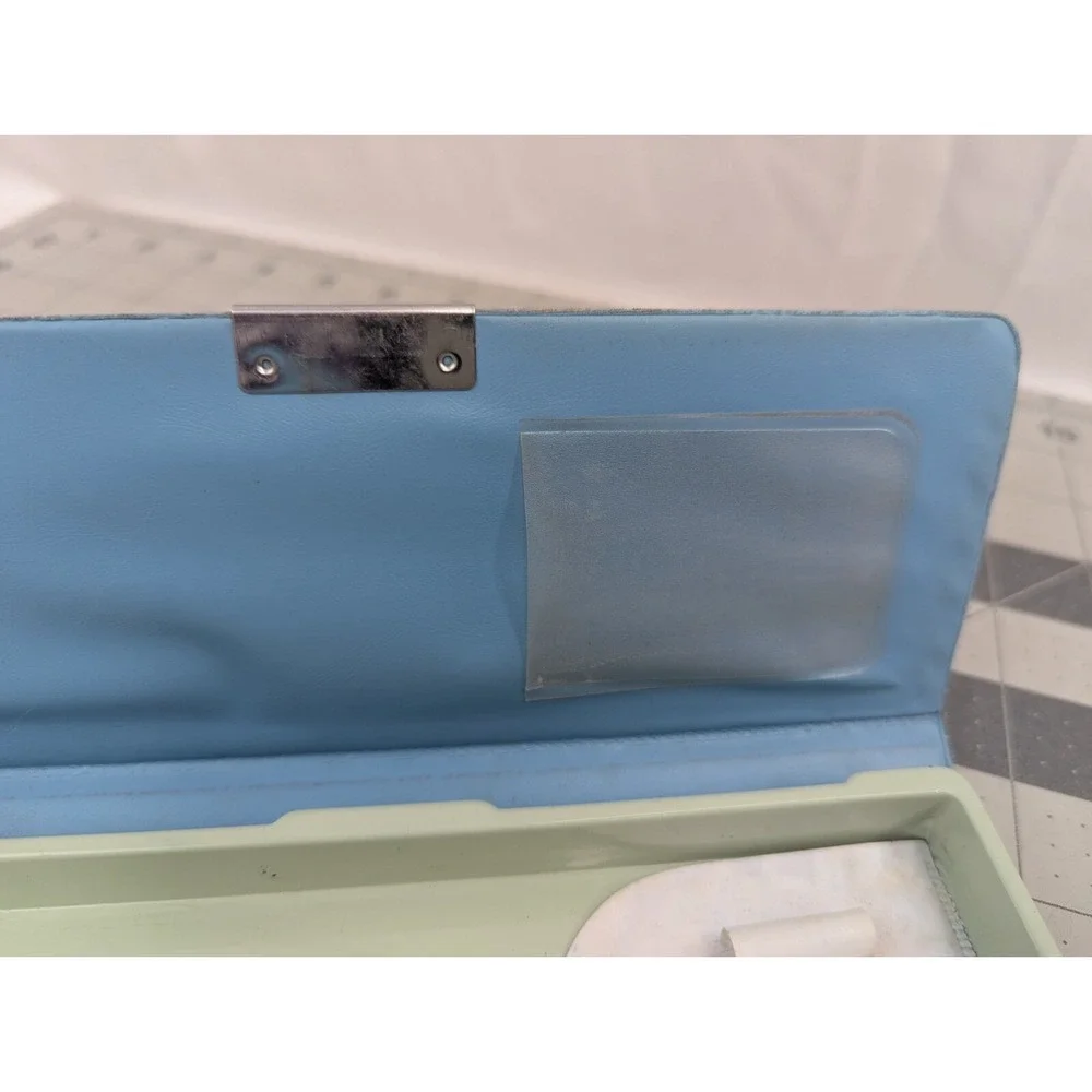Vintage Walt Disney Mickey Mouse Train Pencil Holder Case 3x8 Inch‎